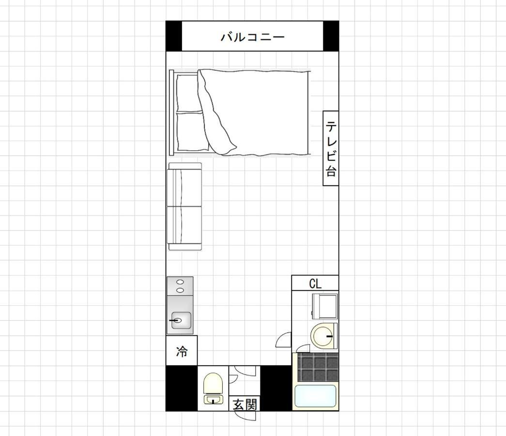 אוסקה I Cube Kozu Apartment מראה חיצוני תמונה